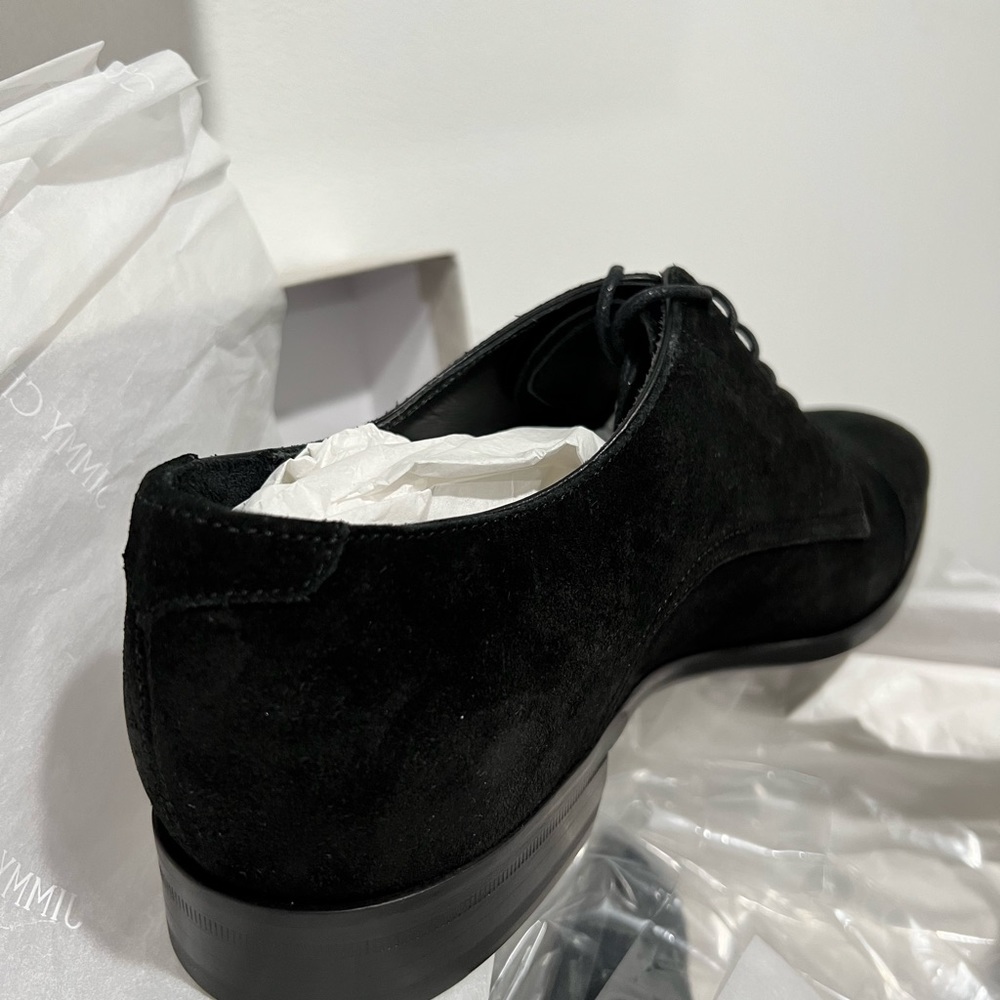 Mens black dress shoe jimmy Choo suede, laces - Picture 3 of 13